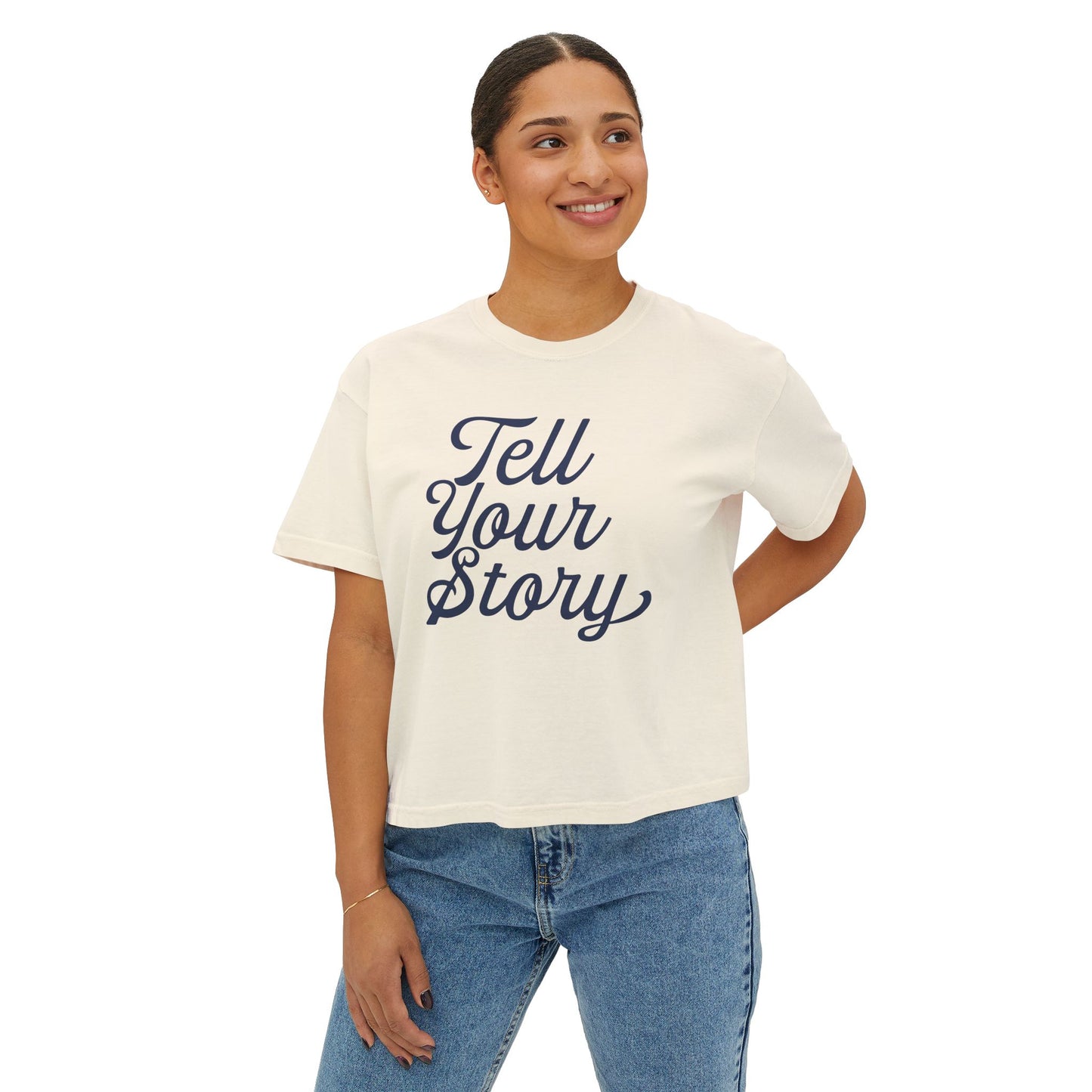 Tell Your Story | Own Your Journey Boxy Tee