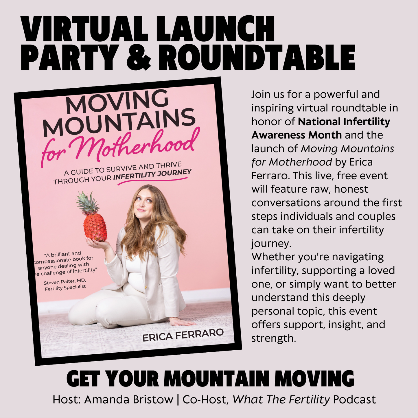 Get Your Mountain Moving: Virtual Launch Party & Roundtable